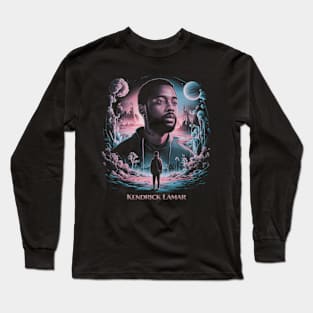 Kendrick Lamar in a dreamlike landscape Long Sleeve T-Shirt